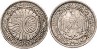 Weimarer Republik 50 Reichspfennig Kursmünze (1927-1938) -