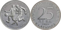 Bulgarien 25 Leva Auf die Fußballweltmeisterschaft 1990 in Italien -