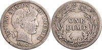 USA 1 Dime Barber Dime - Kursmünze (1892-1916) -