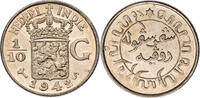 Niederländisch Indien 1/10 Gulden Wilhelmina (1890-1948) - Kursmünze (1937-1945) - San Francisco -