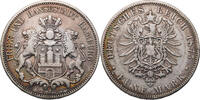 Kaiserreich, Hamburg 5 Mark Kursmünze (1875-1888) -