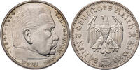5 Reichsmark 1936 A Drittes Reich Hindenburg - Kursmünze (1935-1936) ss-vz, Kratzer