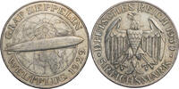 Weimarer Republik 5 Reichsmark Zum Weltflug des Graf Zeppelin 1929 -