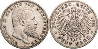 Kaiserreich, Württemberg 5 Mark Wilhelm II. (1891-1918) - Kursmünze (1892-1913) -
