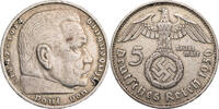Drittes Reich 5 Reichsmark Hindenburg - Kursmünze (1936-1939) -