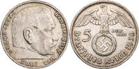 Drittes Reich 5 Reichsmark Hindenburg - Kursmünze (1936-1939) -