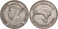 New Zealand 1 Florin George V. (1910-1936) - Kursmünze (1933-1936) -