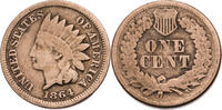 USA 1 Cent Indian Head Cent - Kursmünze (1860-1864) -
