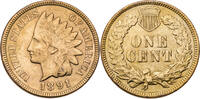 USA 1 Cent Indian Head Cent - Kursmünze (1864-1909) -