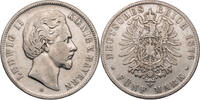 Kaiserreich, Bayern 5 Mark Ludwig II. (1864-1886) - Kursmünze (1874-1876) -