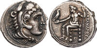 Makedonien, Königreich Tetradrachme 333-327 v. Chr. Alexander III., Kopf des Herakles / Zeus aetopho