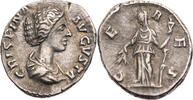 Römische Kaiserzeit Denar 180-183 n. Chr. Crispina, Büste / CERES, Ceres mit Fackel und Ähren schöne Tönung, ss-vz