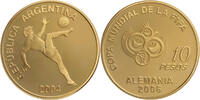 Argentinien 10 Pesos Fußballweltmeisterschaft 2006 in Deutschland -
