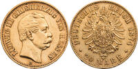 Kaiserreich, Hessen 20 Mark Ludwig III. (1848-1877) - Kursmünze -