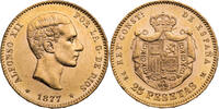 Spanien 25 Pesetas Alfonso XII. (1874-1885) - Kursmünze (1876-1881) -
