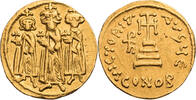 Byzanz Solidus Heraclius, Heraclius Constantinus & Heracleonas -