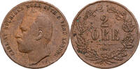 Schweden 2 &Ouml;re 1863 Karl XV. (1859-1872) - Kursm&uuml;nze (1860-1872) ss 10,00 EUR  zzgl. 5,00 EUR Versand