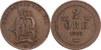 Schweden 2 &Ouml;re 1883 Oscar II. (1872-1907) - Kursm&uuml;nze (1877-1905) ss 10,00 EUR  zzgl. 5,00 EUR Versand