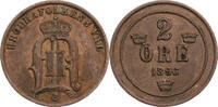 Schweden 2 &Ouml;re 1896 Oscar II. (1872-1907) - Kursm&uuml;nze (1877-1905) ss 10,00 EUR  zzgl. 5,00 EUR Versand