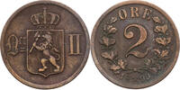Norwegen 2 &Ouml;re 1899 Oscar II. (1872-1907) - Kursm&uuml;nze (1876-1902) ss 12,00 EUR  zzgl. 5,00 EUR Versand