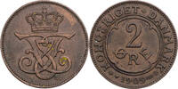 D&auml;nemark 2 &Ouml;re 1909 VBP Frederik VIII. (1906-1912) - Kursm&uuml;nze (1907-191... 15,00 EUR  zzgl. 5,00 EUR Versand