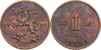 Finnland 1 Penni 1923 Kursm&uuml;nze (1919-1924) ss-vz 15,00 EUR  zzgl. 5,00 EUR Versand