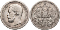 Russland, Zarenreich 1/2 Rubel (50 Kopeken) 1897 * Nikolaus II (1894-191... 35,00 EUR  zzgl. 5,00 EUR Versand