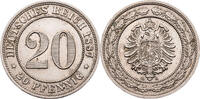 Kaiserreich 20 Pfennig Kursmünze (1887-1888) -