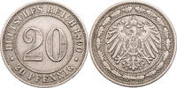Kaiserreich 20 Pfennig Kursmünze (1890-1892) -