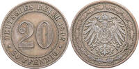 Kaiserreich 20 Pfennig Kursmünze (1890-1892) -