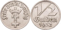 Danzig 1/2 Gulden Kursmünze -