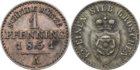 Lippe-Detmold 1 Pfennig Paul Alexander Leopold 1802-1851