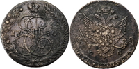 Russland 5 Kopeken Katharina II. (1762-1796) Mzz. EM