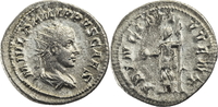 Römisches Reich Antoninian Trebonianus Gallus / Libertas mit Pileus Rom gutes ss