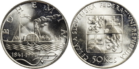 Tschechoslowakei 500 Korun / Kronen Dampfschiff Bohemia