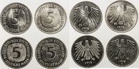Deutschland - Bundesrepublik 20 DM 4 x 5 DM - D F G J
