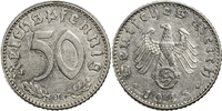 Deutschland - 3. Reich 50 Reichspfennige J (Hamburg)
