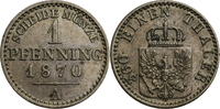 Preussen 1 Pfennig Preussen / Wilhelm I. / 1 Pfennig = 360stel Taler