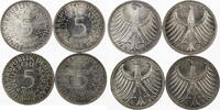 Bundesrepublik Deutschland 4 x 5 DM kompletter Jahrgang! -