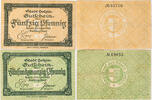 Polzin (Polczyn) 25 Pfennig, 50 Pfennig Komplette Serie von 2 Scheinen -