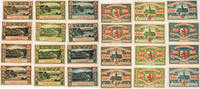 Elberfeld 6x 1 Mark, 6x 2 Mark Komplette Serie von 12 Scheinen -