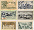 Jülich 25, 2x50 Pfennig Lot von 3 verschiedenen Scheinen -