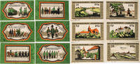 Wildeshausen in Oldenburg 2x25, 2x50 Pfennig, 2x1 Mark Komplette Serie von 6 Scheinen - D mit KN -