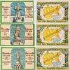 Soltau 50 Pfennig, 75 Pfennig, 1 Mark Komplette Serie von 3 Scheinen - rauhes Papier -