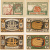 Eberswalde 25, 2x50 Pfennig Lot von 3 Scheinen - Spritzgebäck 25 Pfennig mit schwarzer KN ! -