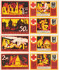 Helmstedt, Oberschlesien 50 Pfennig, 1, 1,50, 2 Mark Rotes Kreuz und Vereinigte Verbände Heimattreuer Oberschlesier - komplett -