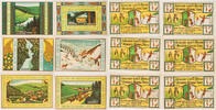 Altenau 6x75 Pfennig Komplette Serie von 6 Scheinen -