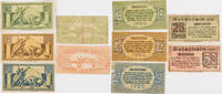 Bonn 10, 2x25, 2x50 Pfennig Lot von 5 verschiedenen Scheinen -