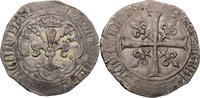 Frankreich, Königreich Billon gros à la fleur de lis Johann II. (1350-1364) -