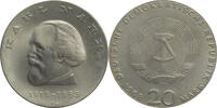 DDR 20 Mark Zum 150. Geburtstag von Karl Marx -